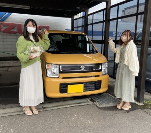 アクティブイエローワゴンＲ納車です